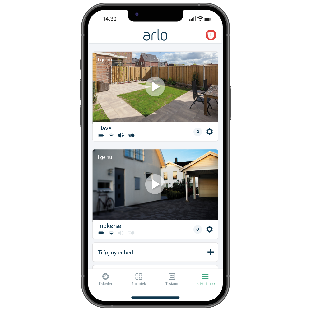 Regler for udendørs videoovervågning
