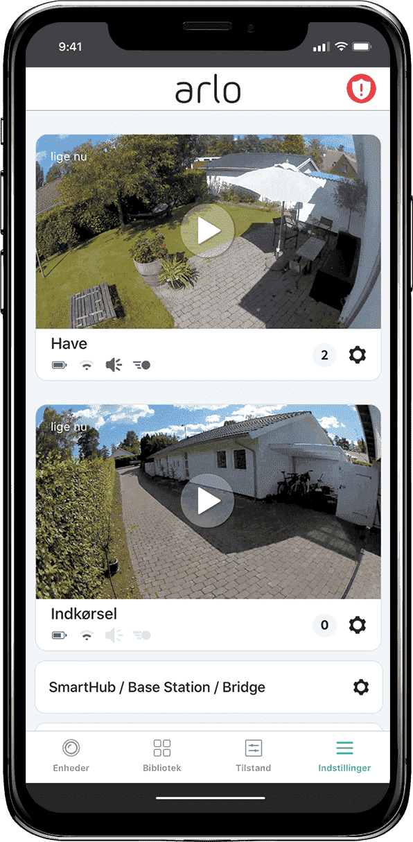 Arlo app til kameraovervågning