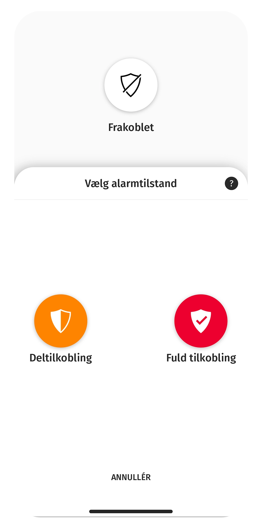 Tilkobling af alarm