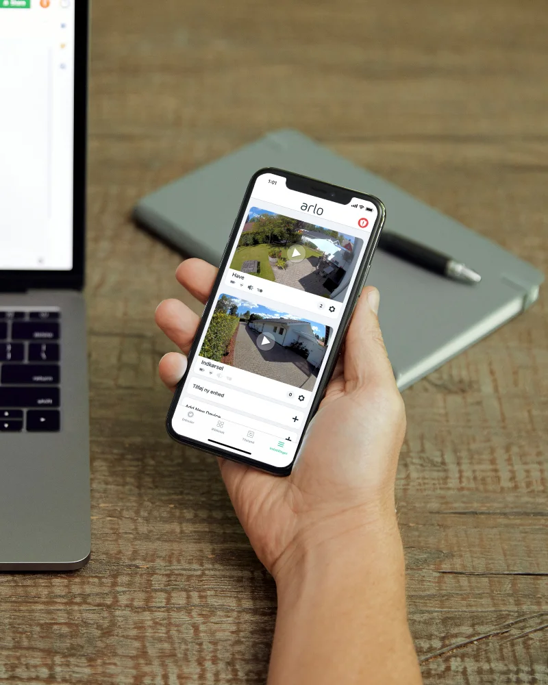 Videoovervågning og app