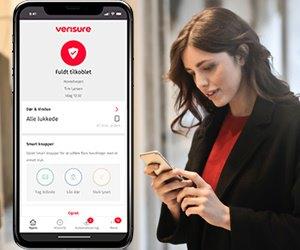 Verisure app til styring erhvervsalarm